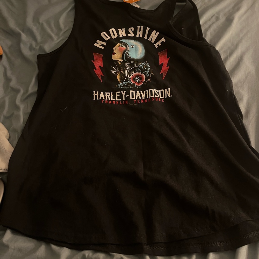 Harley-Davidson Black Tank Top with Logo NWT